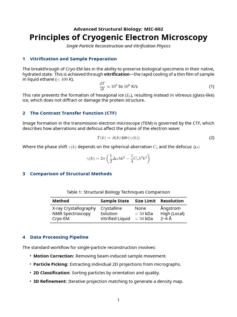 Cryogenic Electron Micros | PDF