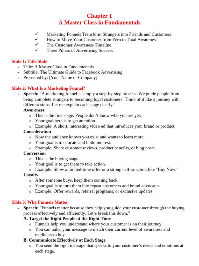 Chapter 1. A Master Class in Fundamentals | PDF | Advertising | Brand