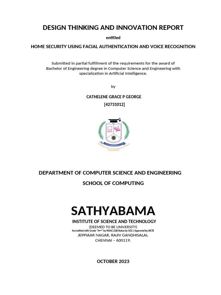 Design Thinking Report | PDF
