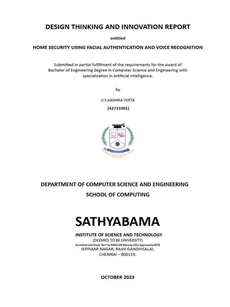 Design Thinking Report | PDF | Cloud Computing | Deep Learning