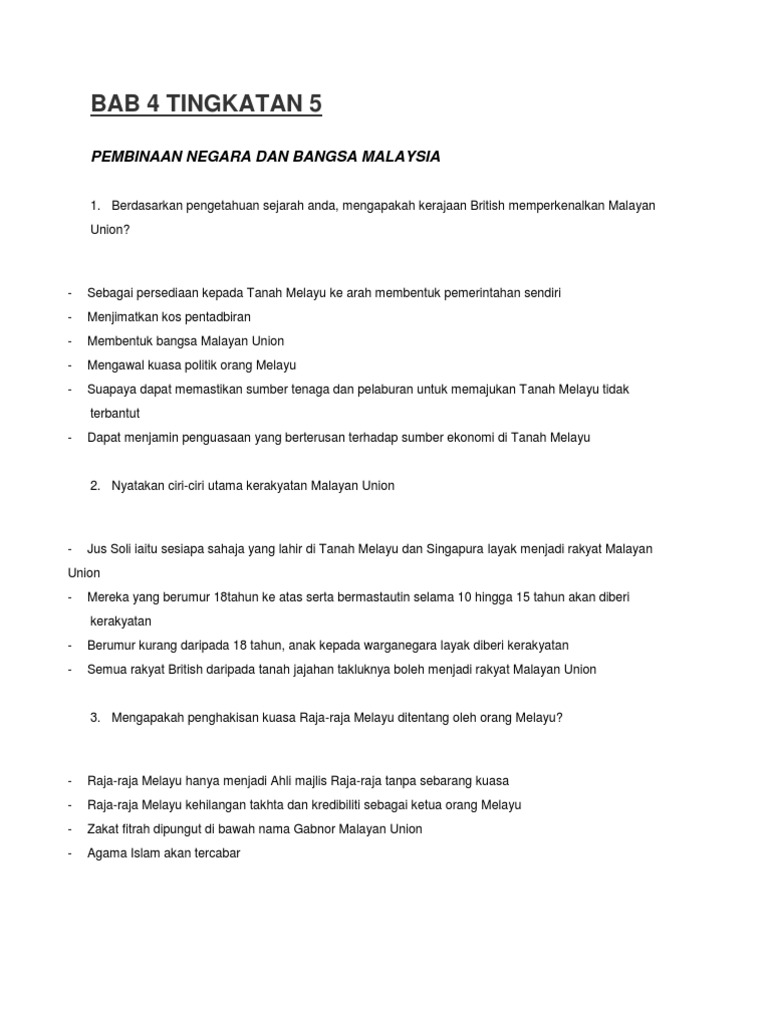 Bab 4 Tingkatan 5 Pdf