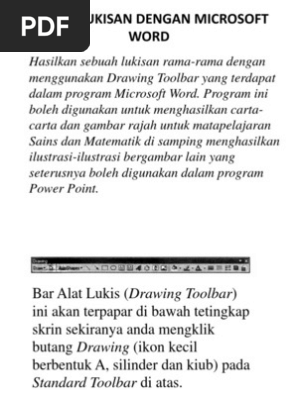 Projek Lukisan Dengan Microsoft Word Pdf