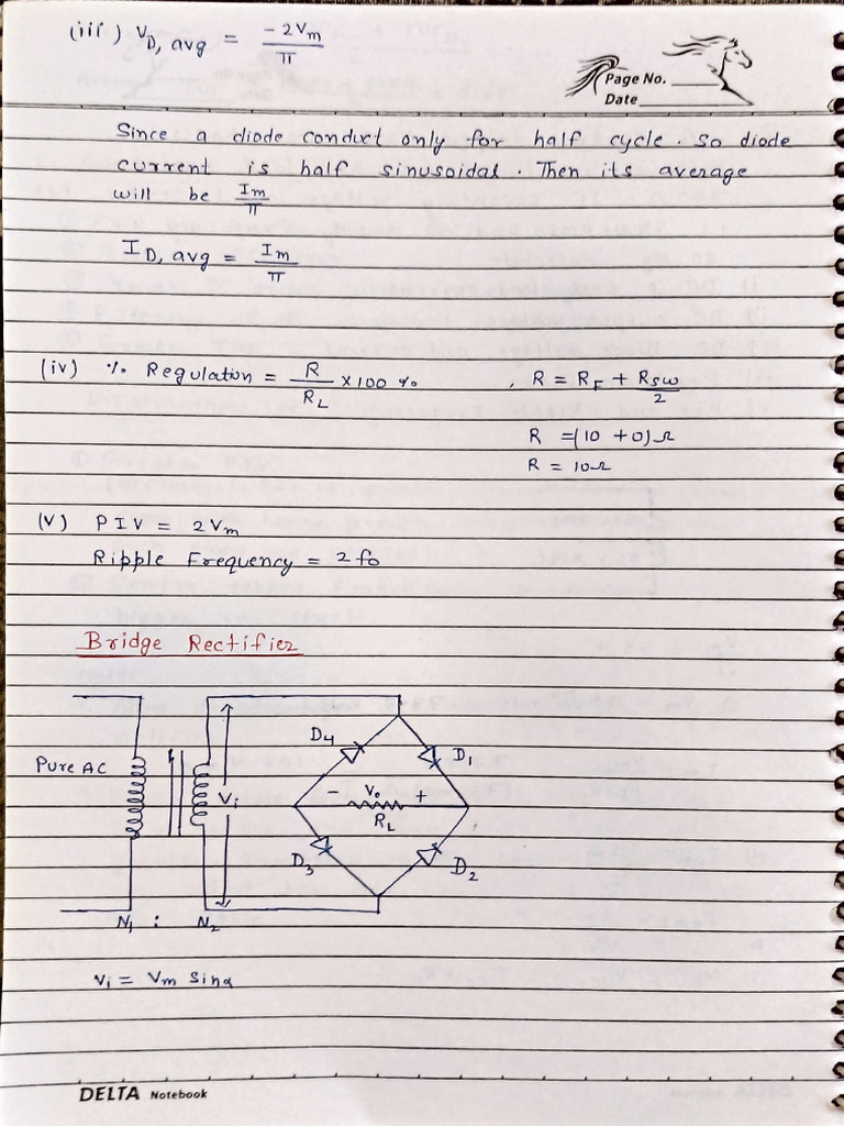 Rectifier and Zener Diode Notes | PDF