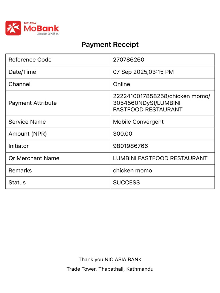 Receipt 2 | PDF