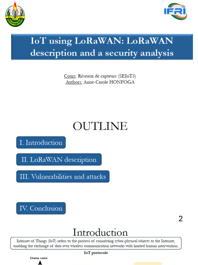Présentation LoRaWAN | PDF | Computer Network | Computer Networking