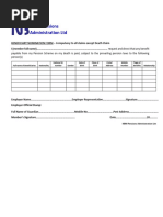 MIBFA Benefits Application Form | PDF | Employment | Pension