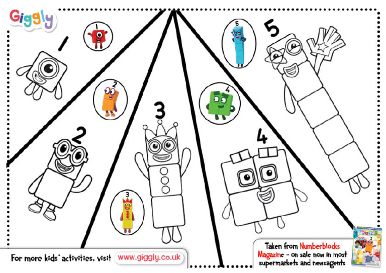 Numberblocks Colouring Pages | PDF