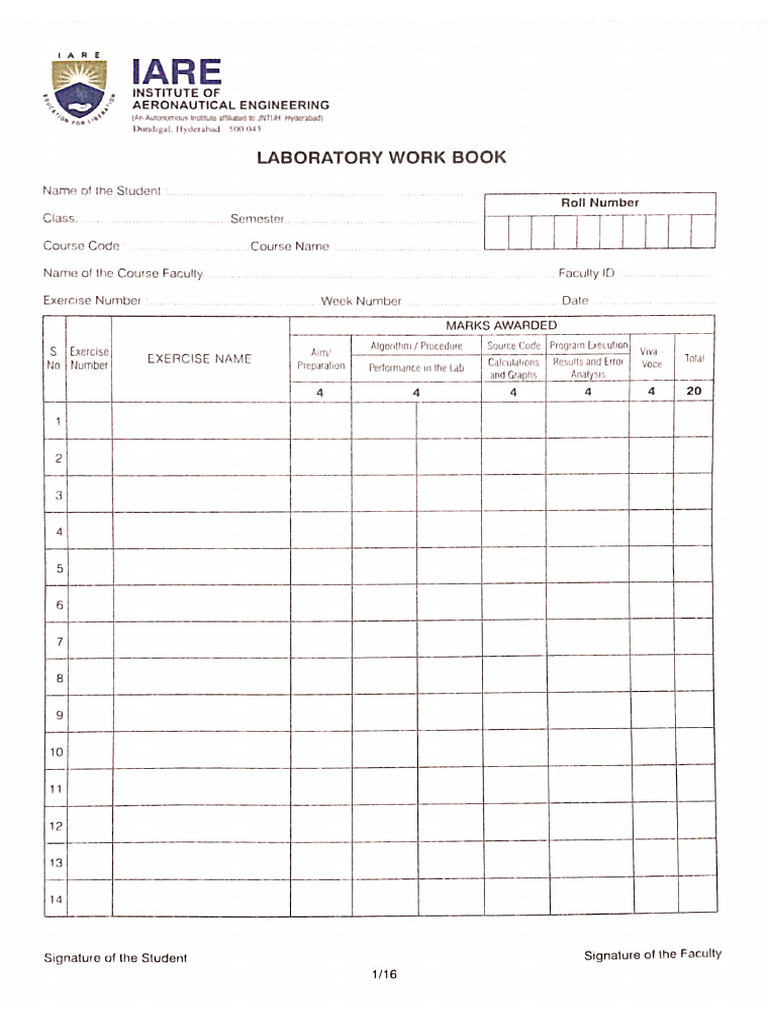 Workbook | PDF
