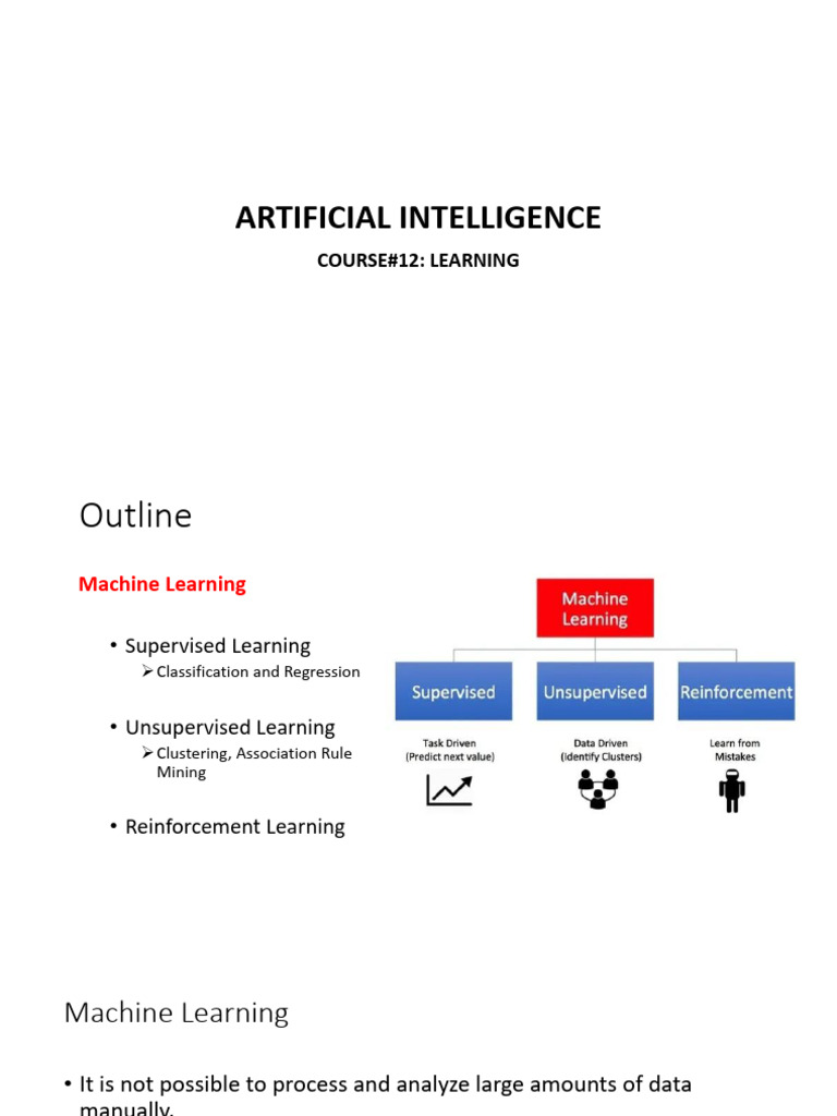 AI Lec12 Learning | PDF | Cluster Analysis | Sensitivity And Specificity