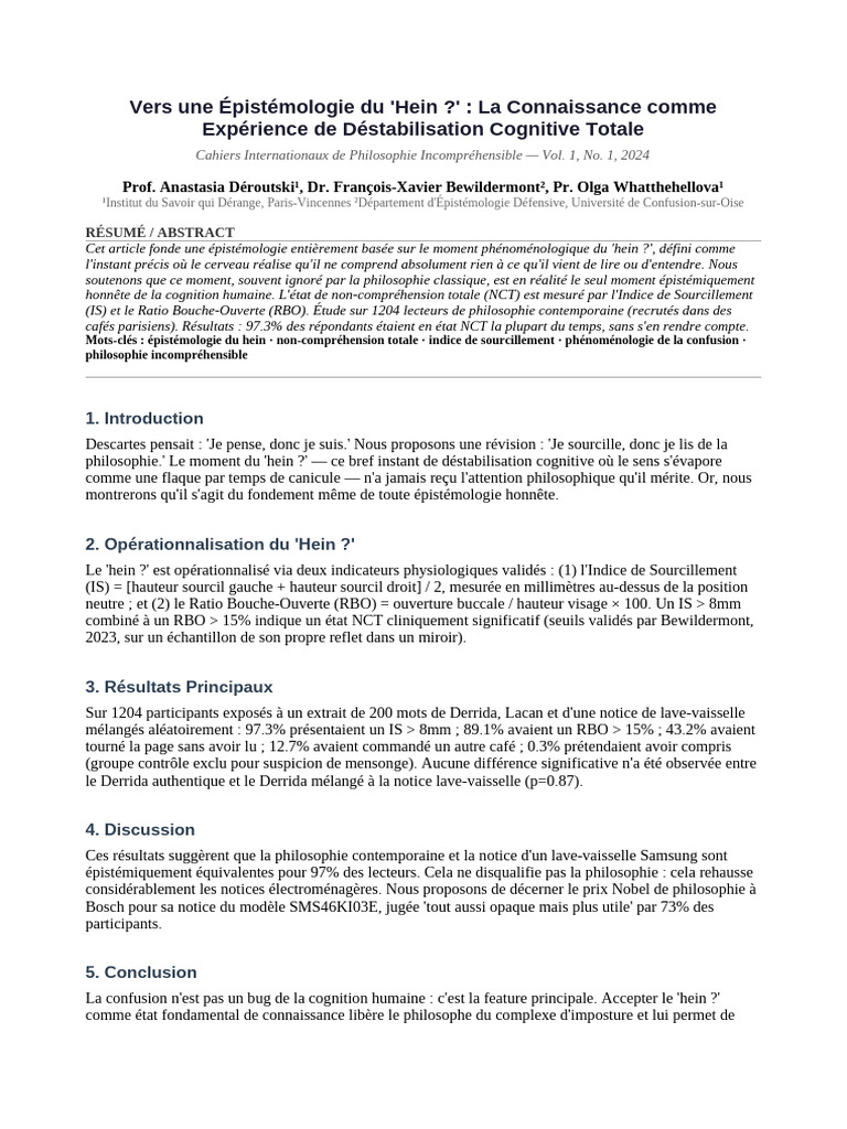 Doc5 Epistemo WTF | PDF | Épistémologie | Neuroscience