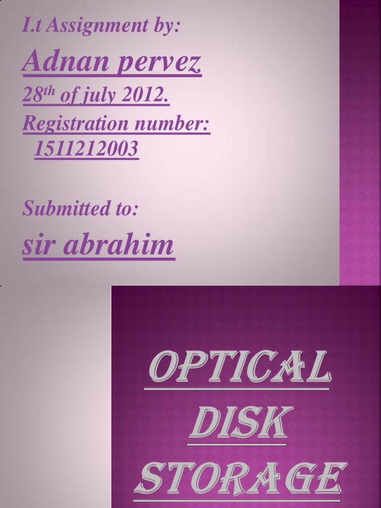 Overview of Optical Disk Storage | PDF | Disk Storage | Cd Rom