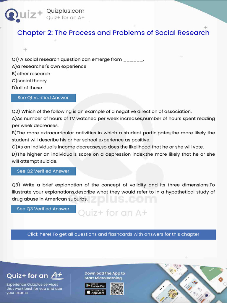 A Social Research Question Can Emerge From | PDF | Evaluation ...