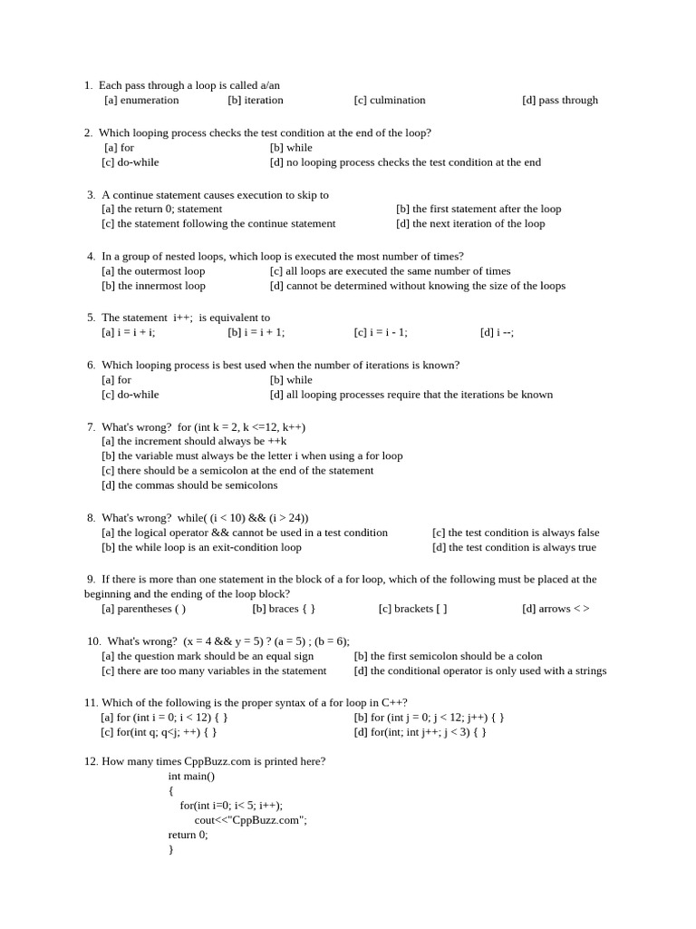 A Practice Question Students | PDF | Control Flow | Namespace