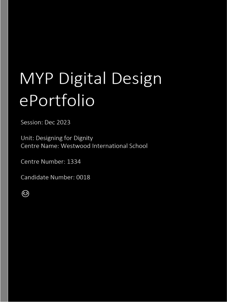 Digital Design Eportfolio - Complied - Refrences - Appendix | PDF ...