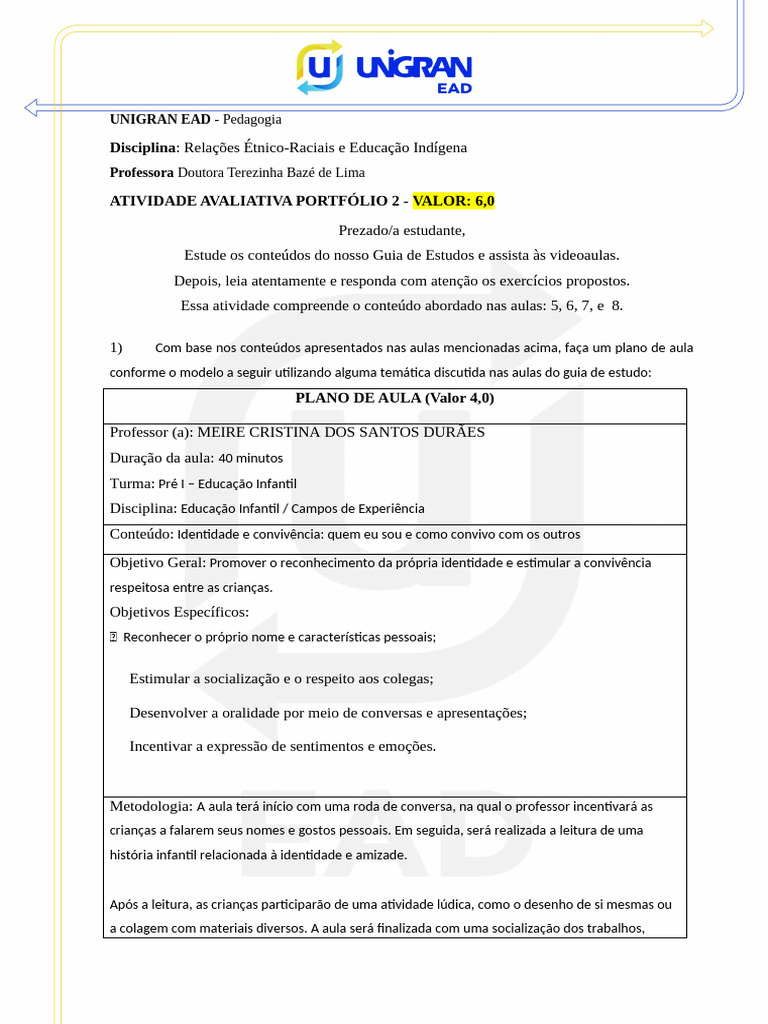 Atividade 2 | PDF | Lição