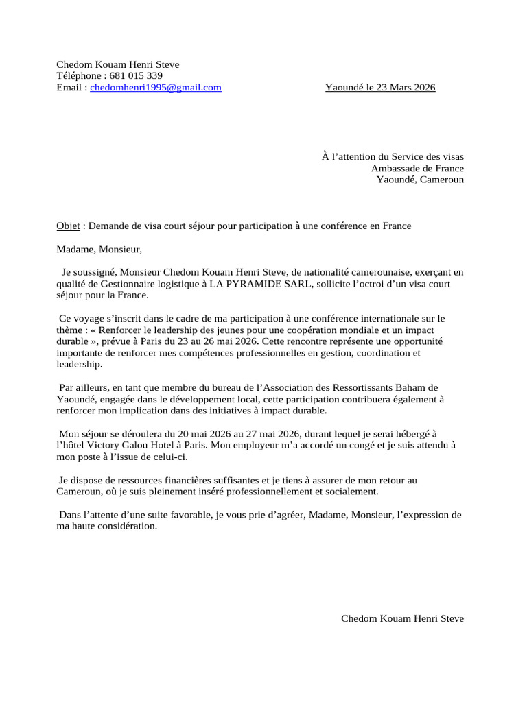 Lettre Explicative | PDF