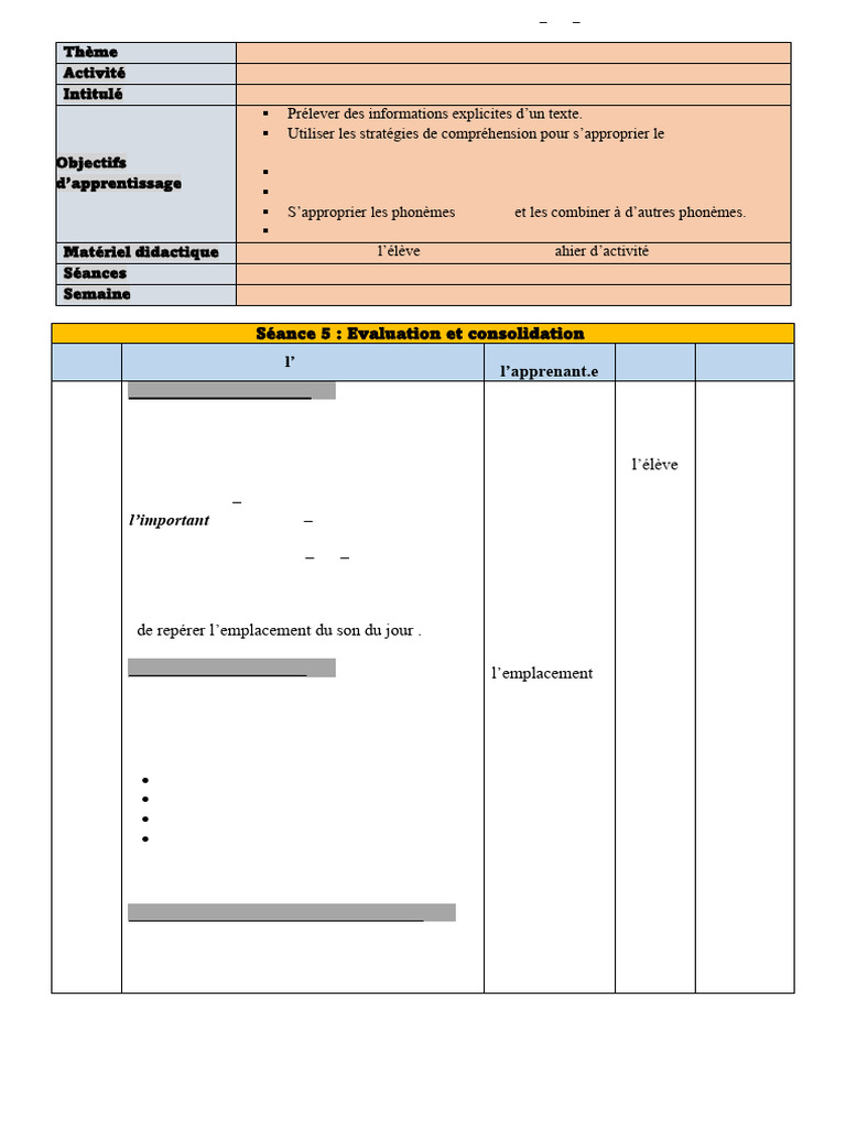 Lecture Séance 5 Se Dépenser | PDF