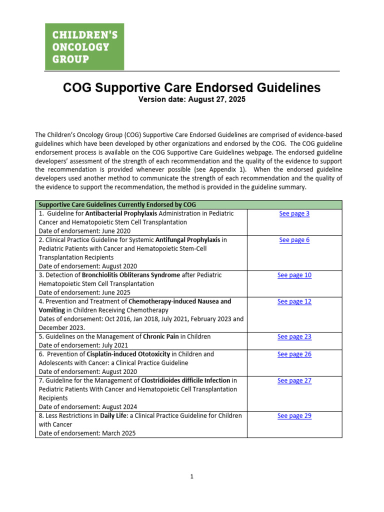 Cog SC Guideline Document | PDF