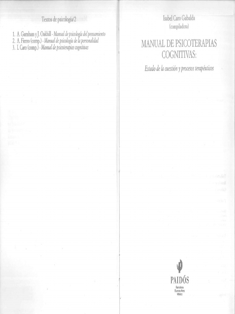 Libro Cognitiva Escaneo | PDF