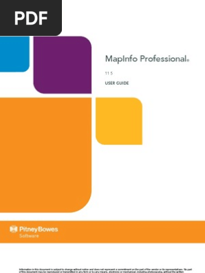 Pitney Bowes MapInfo Professional 11.5 buy online