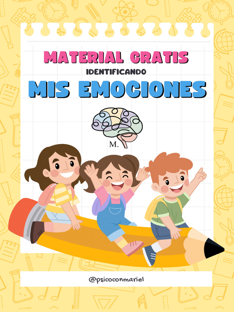 Cuaderno para Indentificar Emociones - Niños y Niñas | PDF | Las emociones