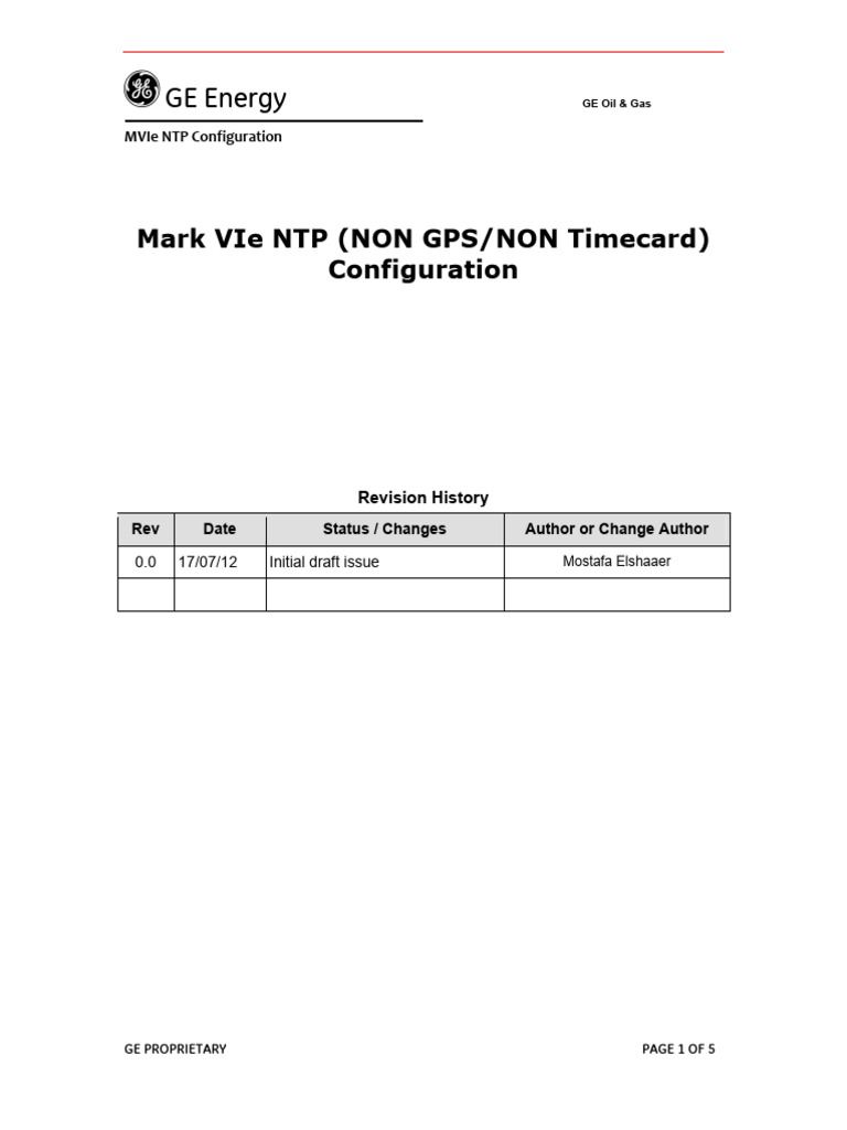 Procedure To Configure NTP - NON - GPS - Timecard For MVIe | PDF