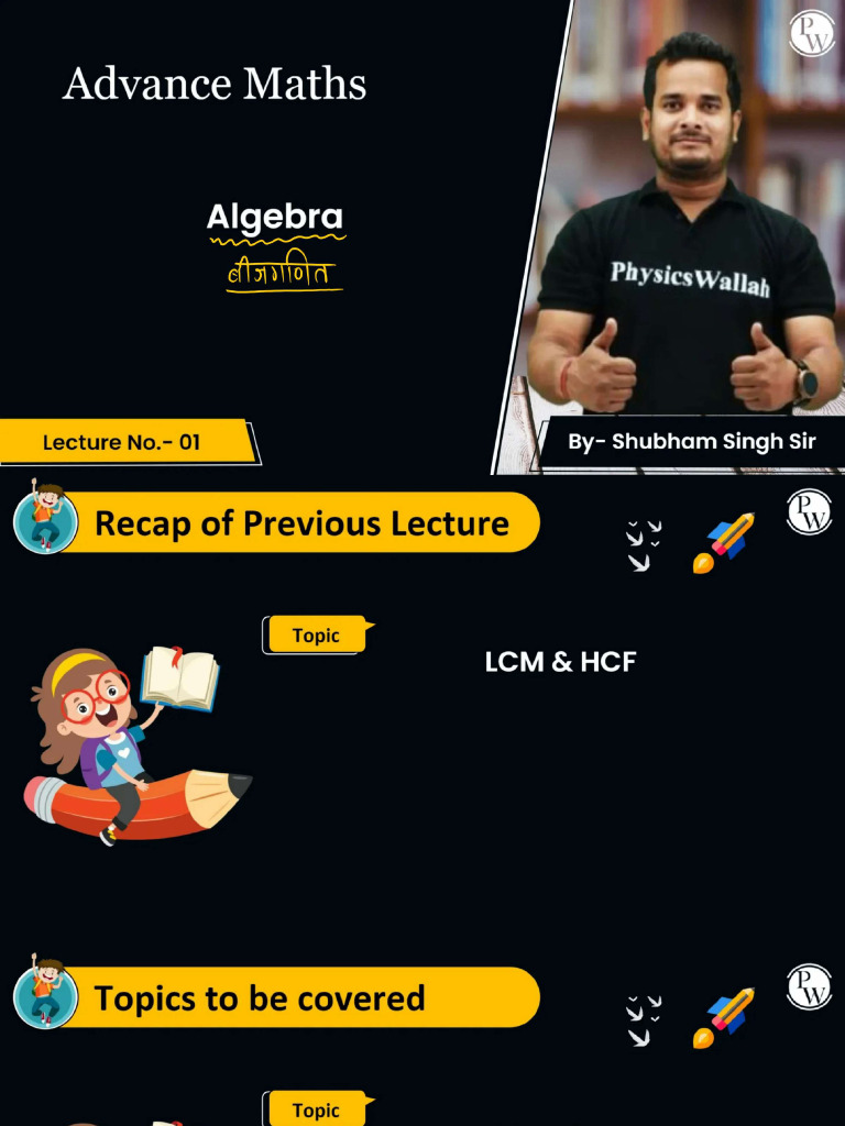 Algebra 01 Class Notes | PDF