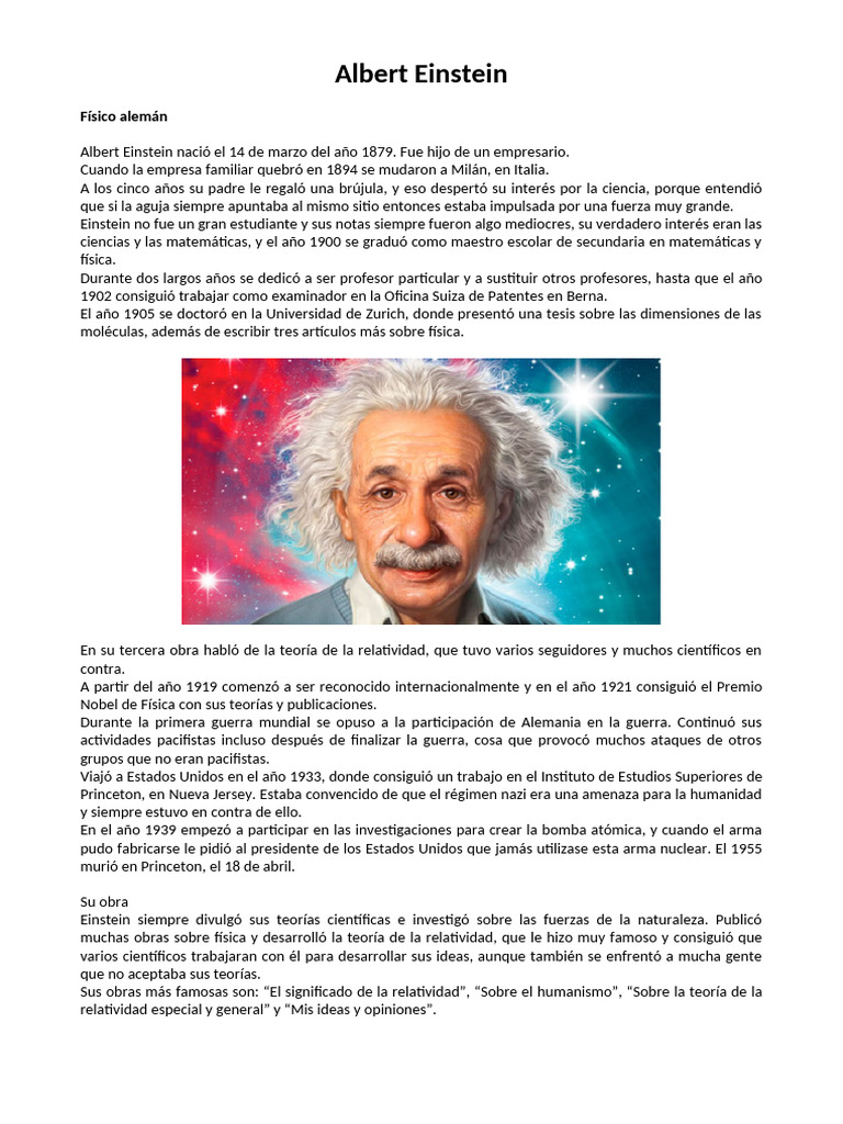 Albert Einstein | PDF