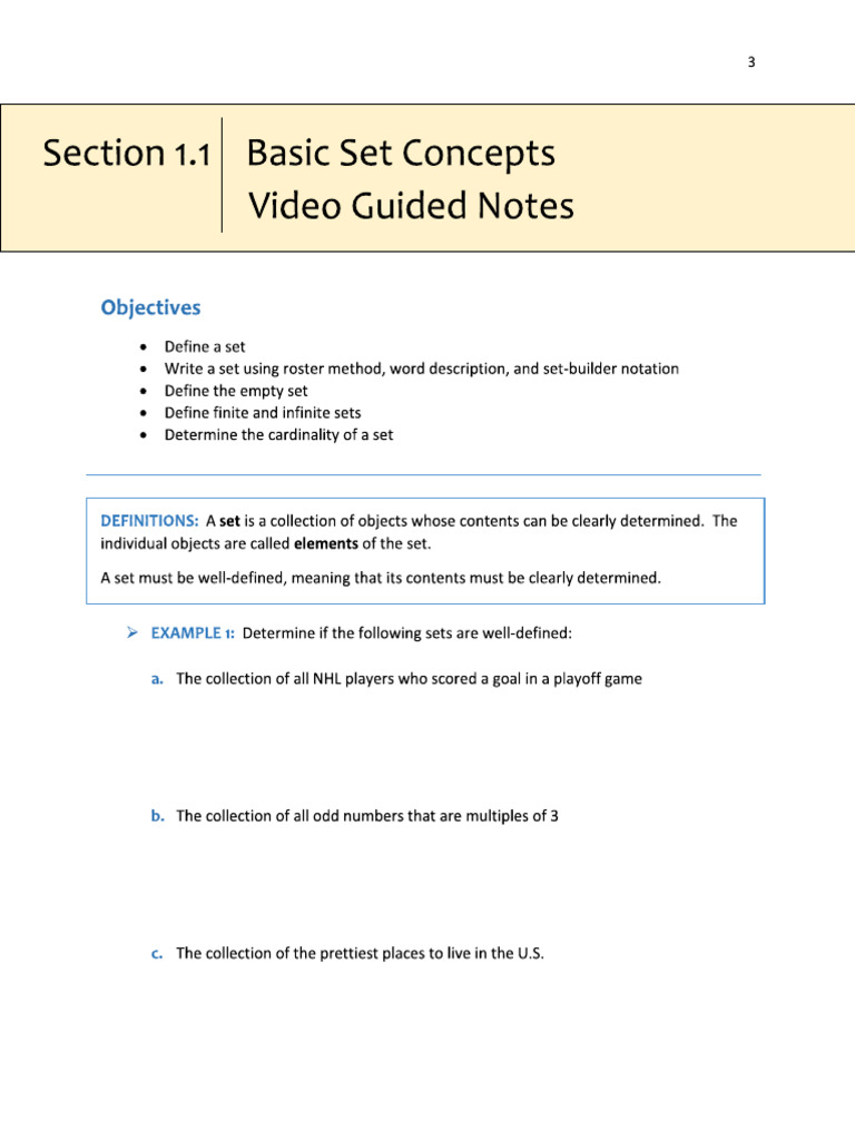Chapter 1 Guided Note | PDF