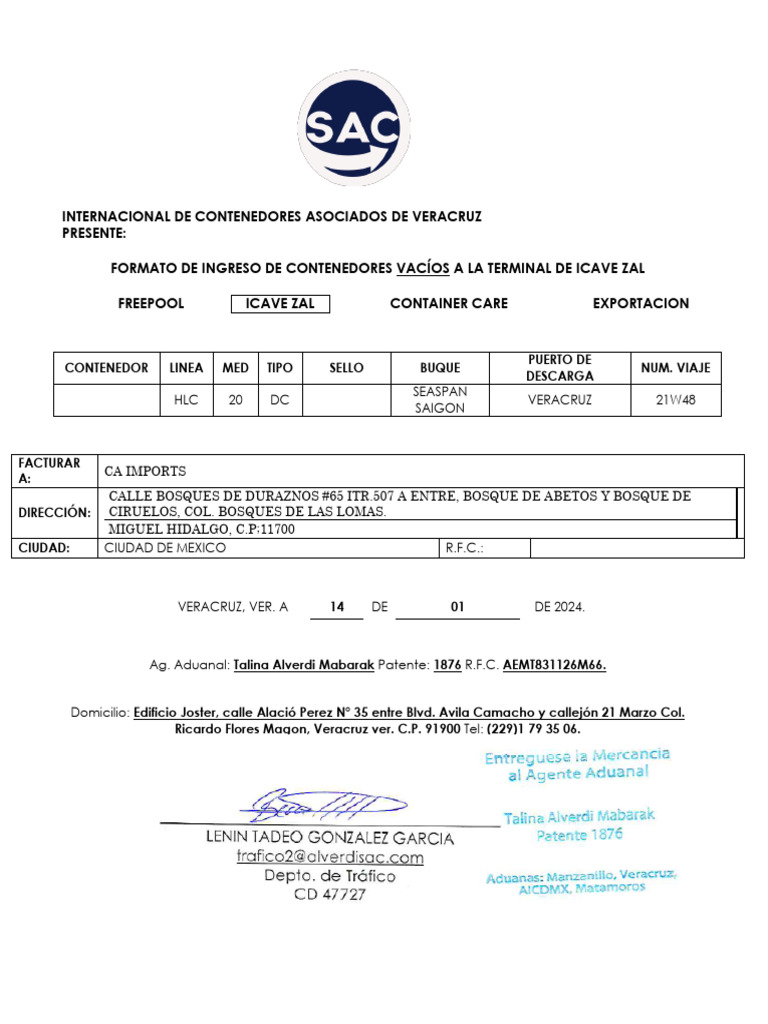 Formato Ica | PDF