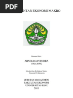 Masalah Dan Kebijakan Makro Ekonomi Di Indonesia