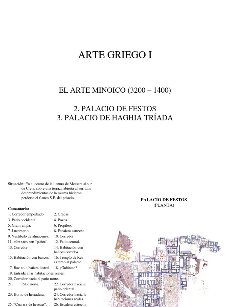 Arte Minoico, 2, 3. - Palacios de Festos y Hagia Tríada | PDF | Grecia ...