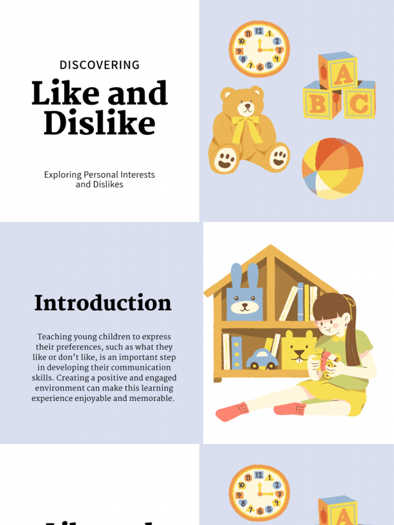Like and Dislike Education Presentation | PDF