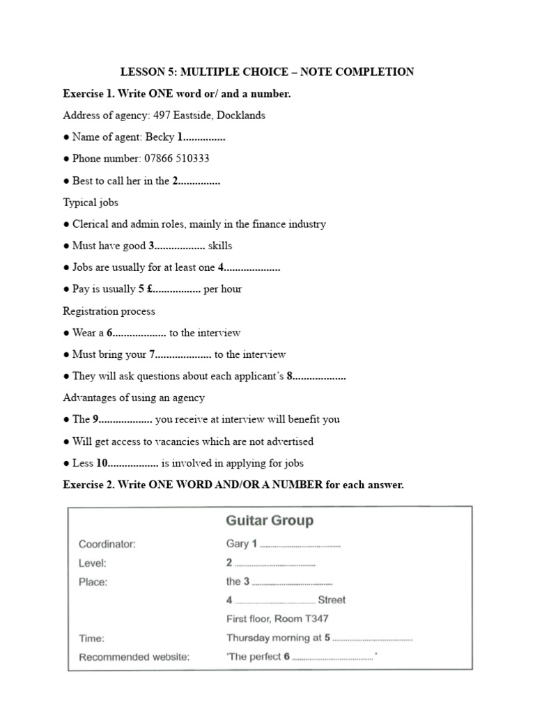 LESSON 5 | PDF