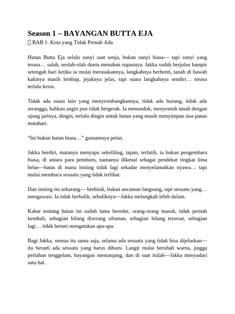 Butta Eja Season 1 | PDF