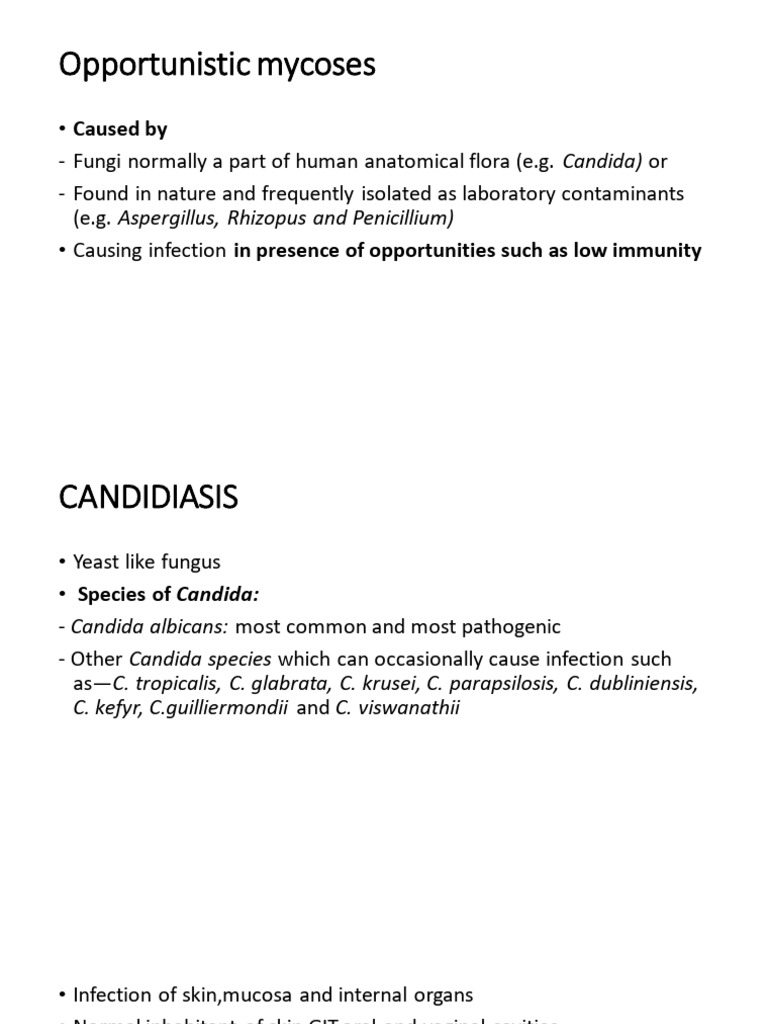Candida for combined class | PDF | Candida (Fungus) | Candidiasis