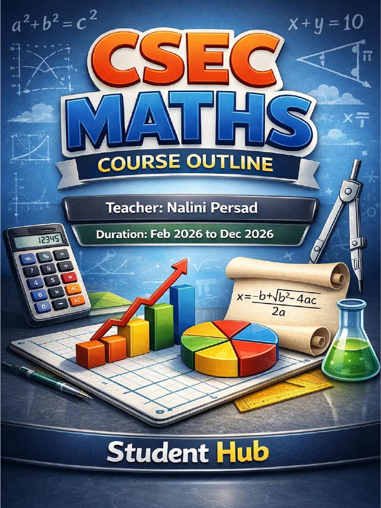 January 2027 CSEC Maths - Course Outline | PDF | Euclidean Vector ...