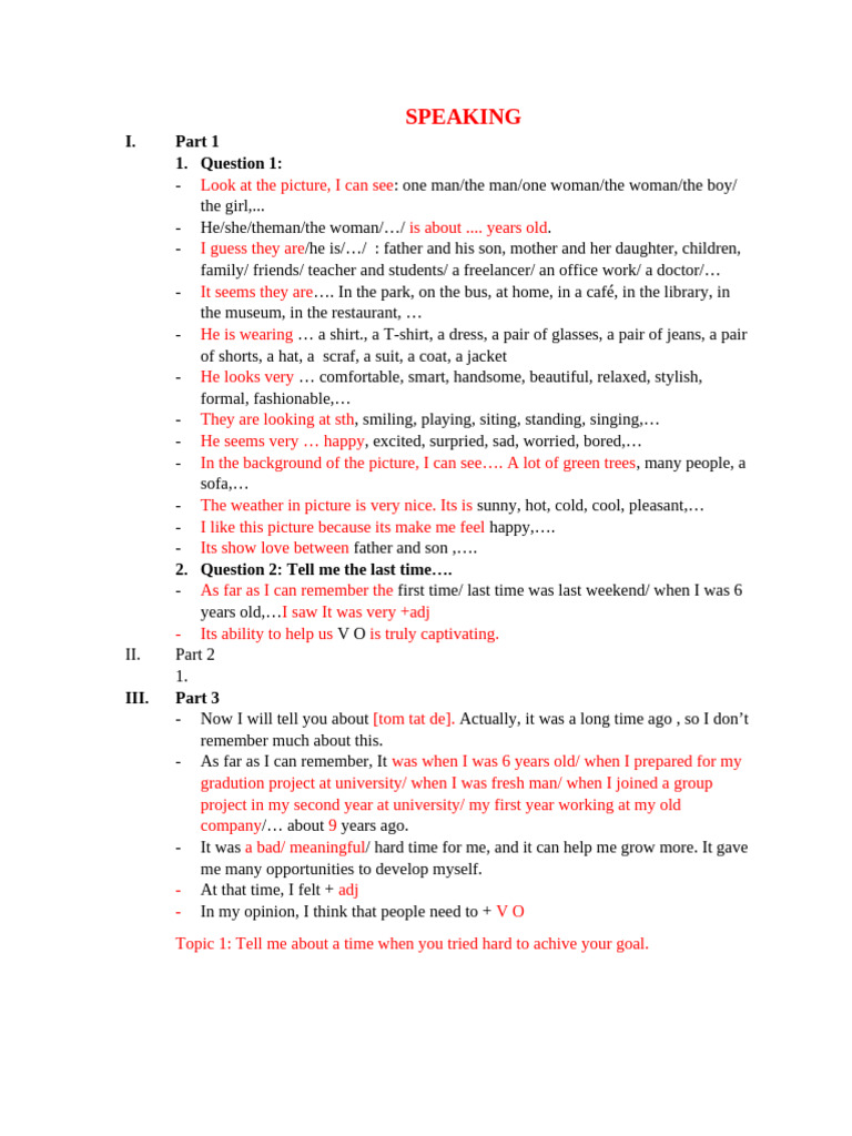 Speaking | PDF