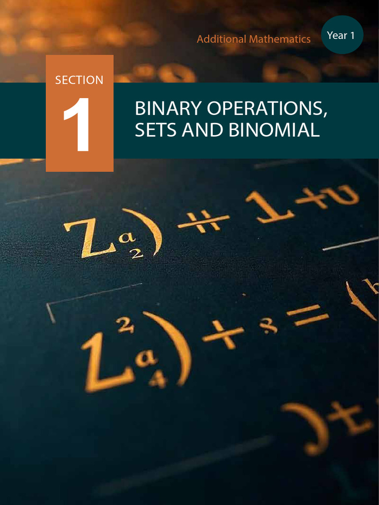 LM Additional Mathematics Section 1 LV | PDF