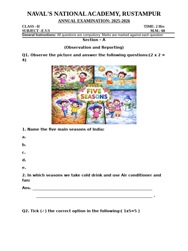 Class 2 Evs | PDF