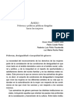 Anexo Pobreza y políticas públicas dirigidas hacia las mujeres