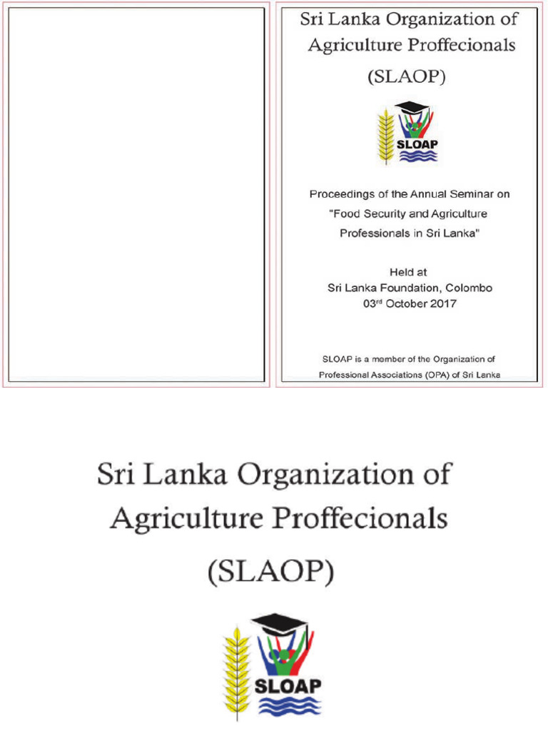 Sloap Book | PDF | Agriculture | Rice