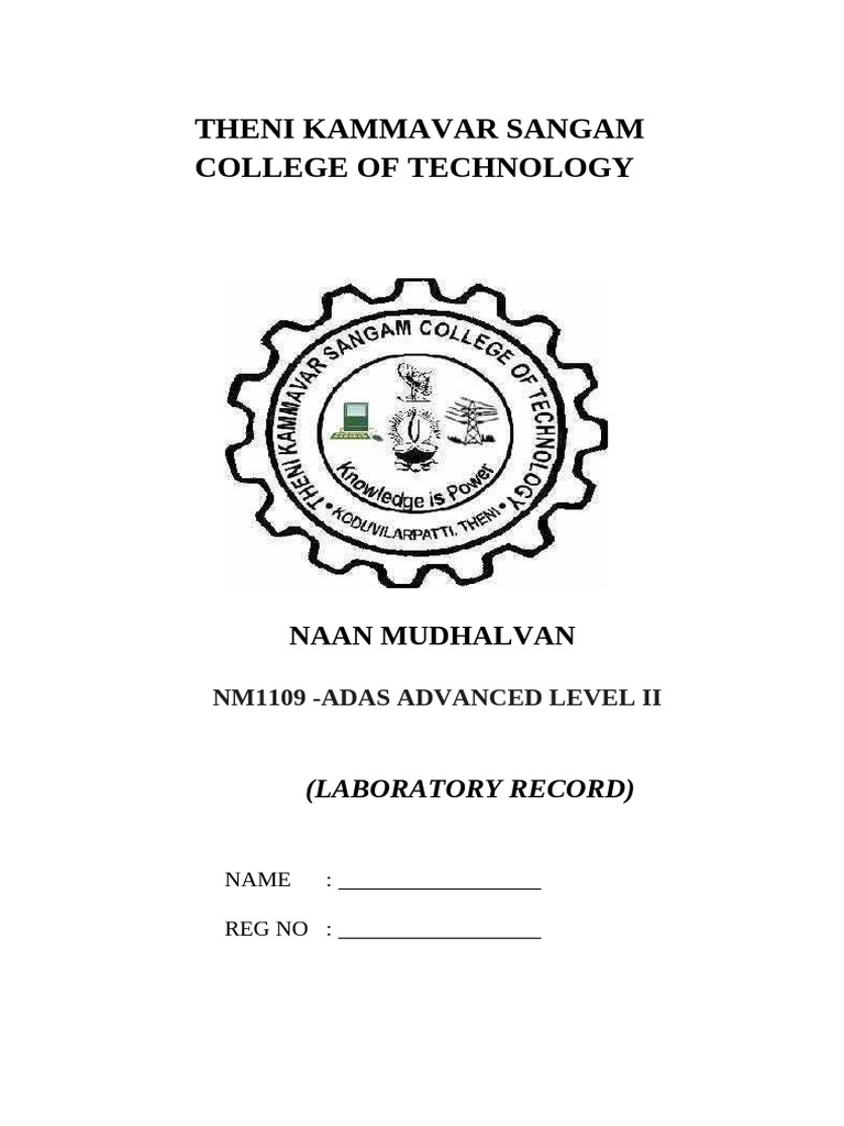 Lab Front Page | PDF