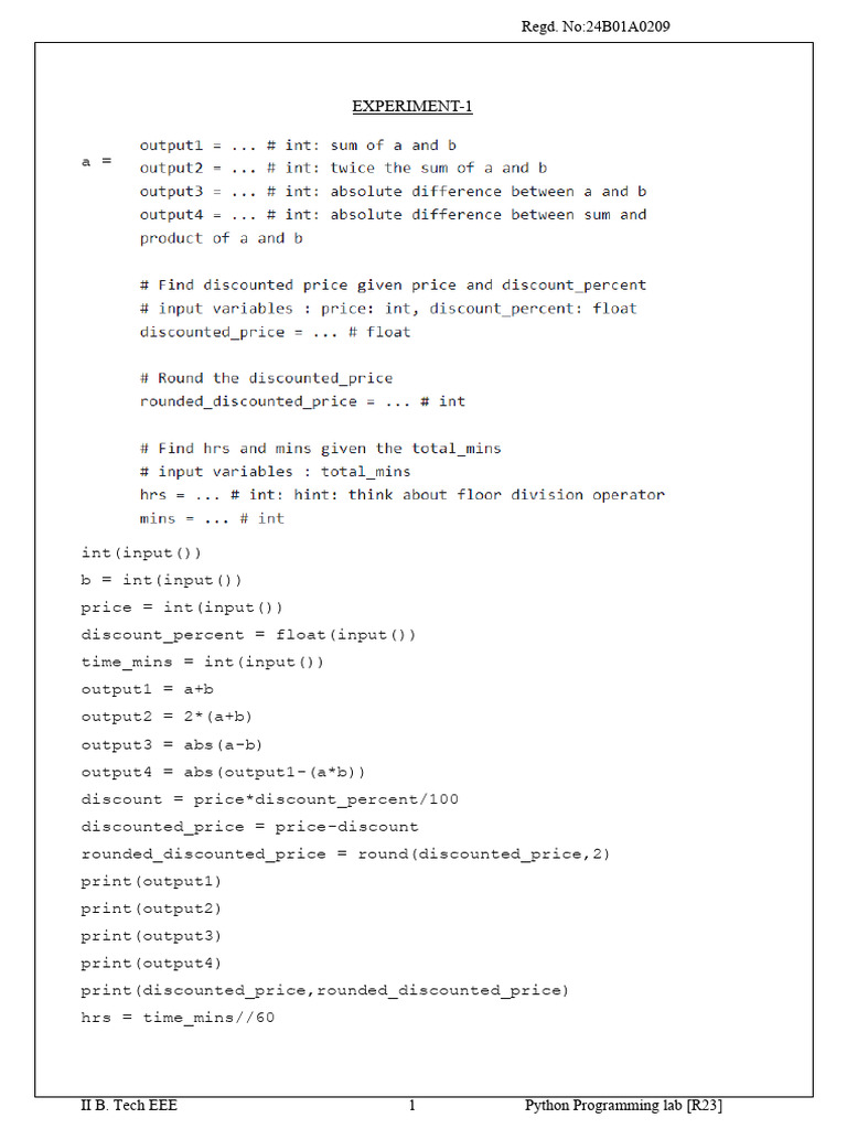 Python Programming-2 (1) | PDF