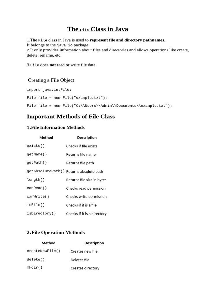 Unit 2& 3 Java Topics of IT MODIFIED | PDF | Computer File | Queue ...