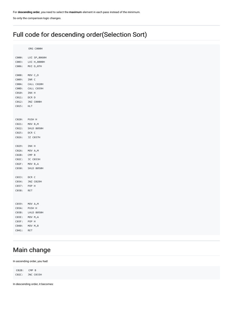 Selection Sort | PDF