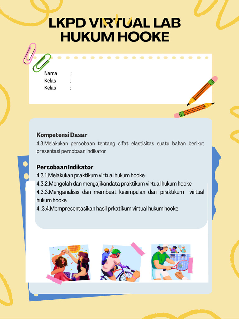 LKPD Virtual Lab Hukum Hooke | PDF