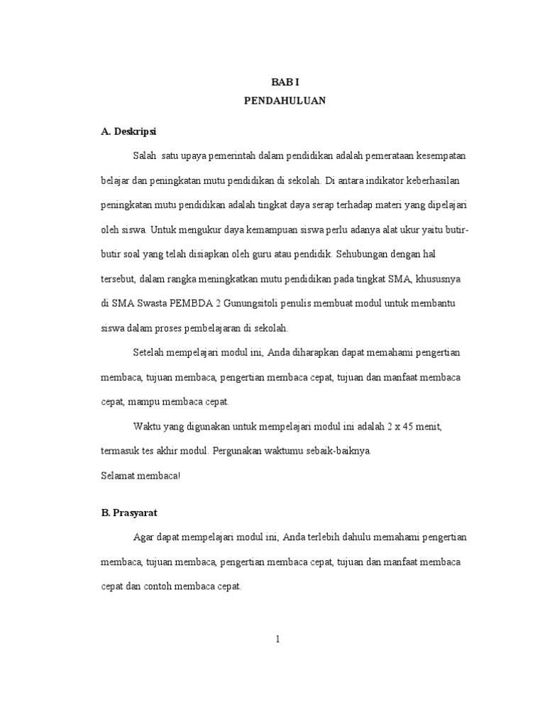 Contoh Teks Membaca Cepat 250 Kata Per Menit Berbagi