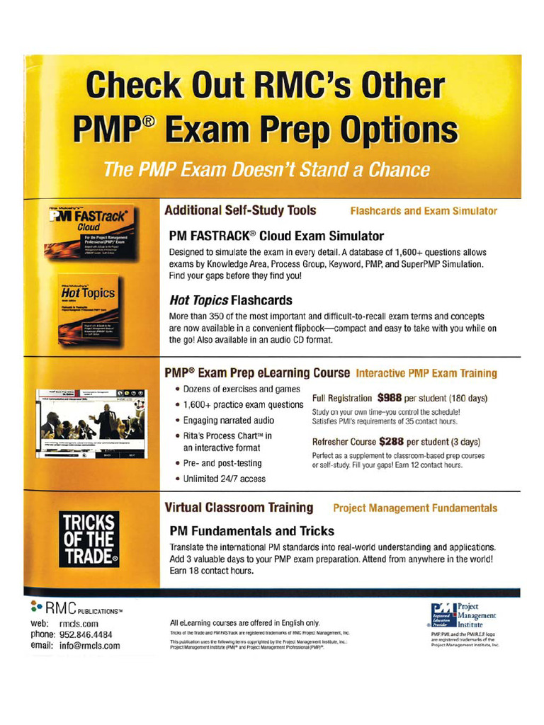 PMP Exam Prep Accelerated Learning to Pass the Project Management ...