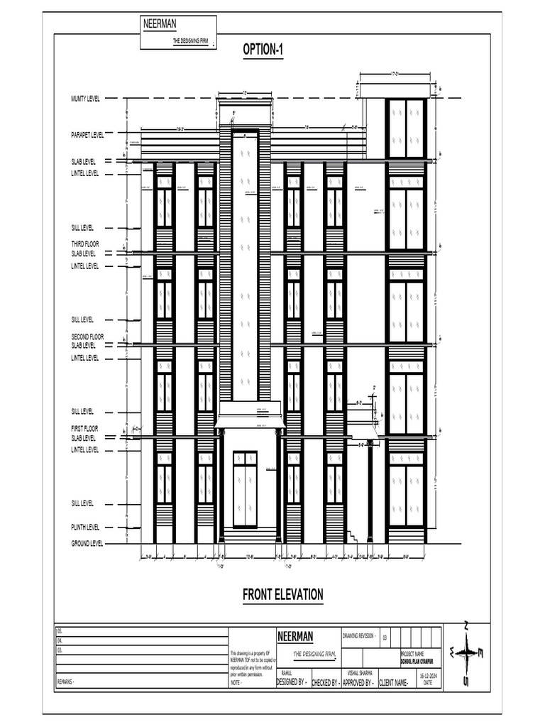 Front Elevation Op-1 | PDF